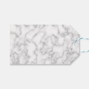 Marbled Grey White Marble Stone Pattern Background Gift Tags