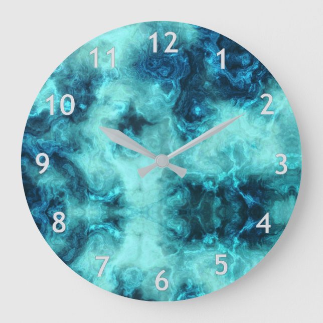 Marbled Jade Large Clock (Front)