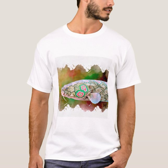 Marbled Lungfish 010824AREF126 - Watercolor T-Shirt (Front)