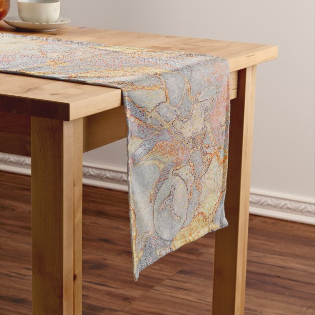 Marbled Myrtle Short Table Runner (In Situ)