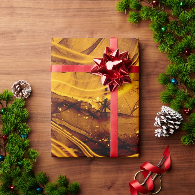 MARBLED PATTERN WRAPPING PAPER (Holiday Gift)