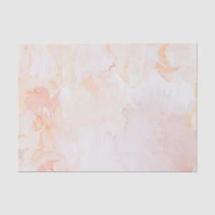 Marbled Peach and Pink Watercolor Tissue Paper