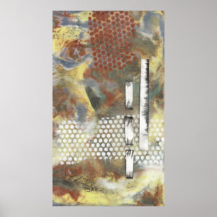 Marbled Pixels II Poster