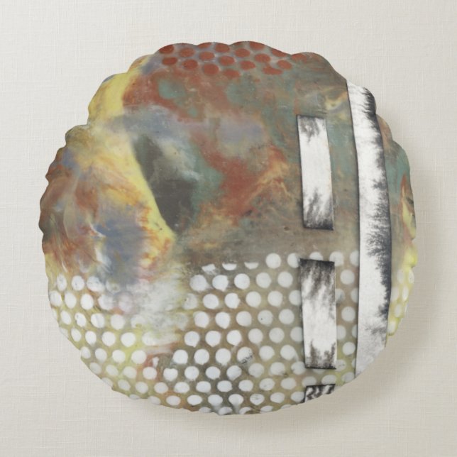Marbled Pixels II Round Cushion (Front)