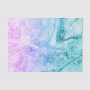 Marbled poured paint  tissue paper