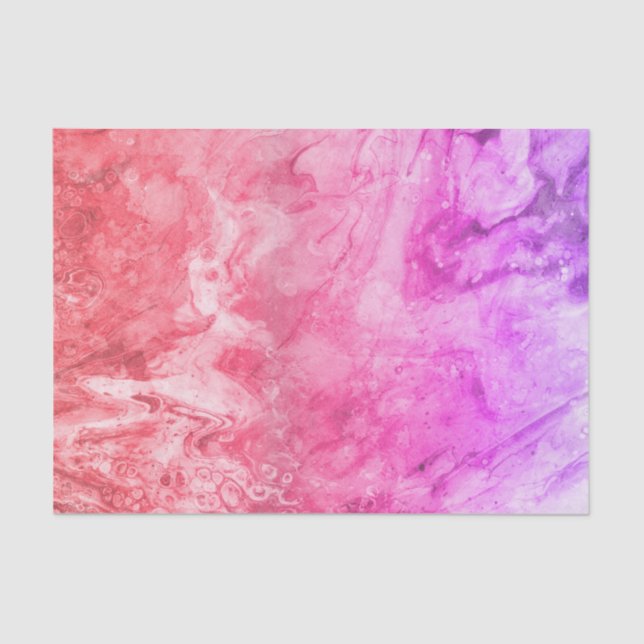 Marbled poured paint  tissue paper (Front)