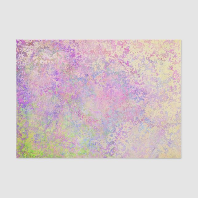 Marbled Purple gold and pink pastel texture look Tissue Paper (Front)