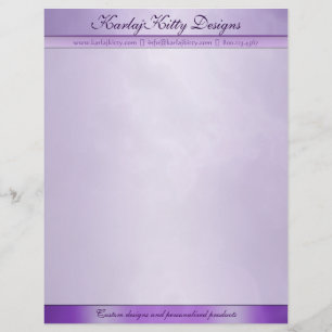 Marbled Purple Personalised Letterhead