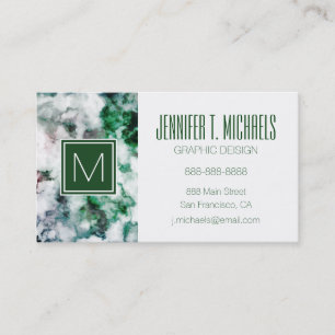 Marbled Quartz Texture Business Card