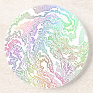 Marbled Rainbow Coaster