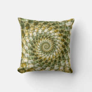 Marbled Shards - Mandelbrot Art Cushion