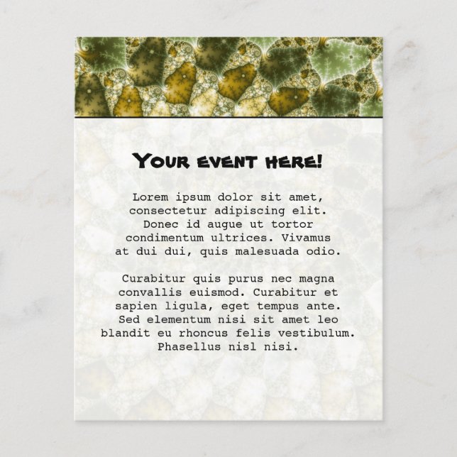 Marbled Shards - Mandelbrot Art Flyer (Front)