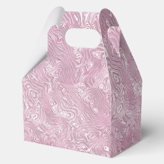 Marbled Silk Moire Pattern in Dusty Pink Favour Box