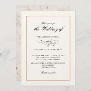 Marbled Simple Elegance Invitation