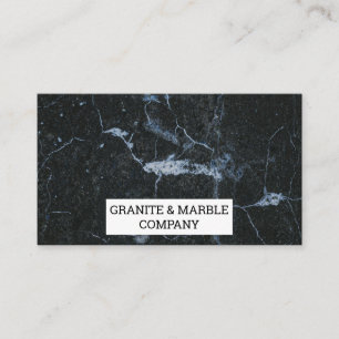 Marbled Slab   Granite Company Business Card