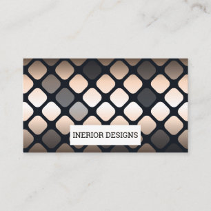Marbled Slab   Granite Company   Geometric Metal Business Card