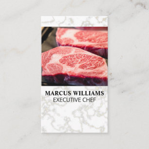 Marbled Steak   Restaurant Business Card