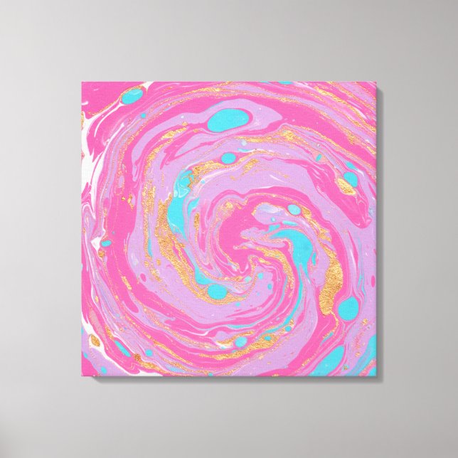 Marbled Swirl Canvas Print (Front)