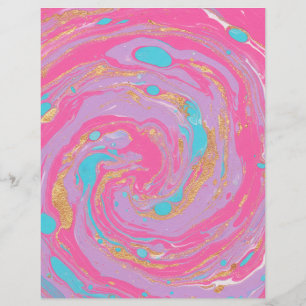 Marbled Swirl Scrapbook Paper