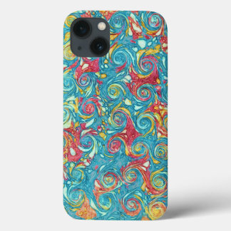 Marbled Swirls iPhone 13 Case