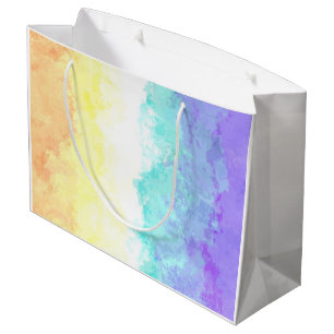 Marbled Swirly Boho Abstract Genderfaun Pride Flag Large Gift Bag