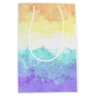 Marbled Swirly Boho Abstract Genderfaun Pride Flag Medium Gift Bag