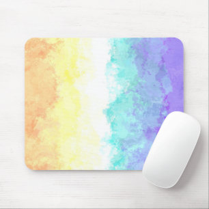 Marbled Swirly Boho Abstract Genderfaun Pride Flag Mouse Mat