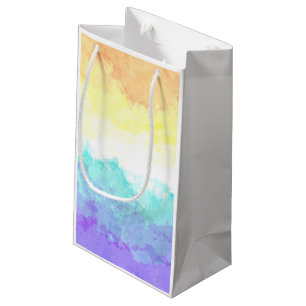 Marbled Swirly Boho Abstract Genderfaun Pride Flag Small Gift Bag