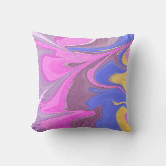 Marbled Throw Pillow (Front)