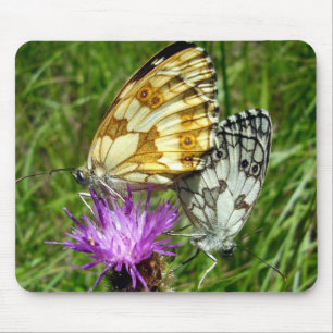 Marbled White Butterflies Mouse Mat