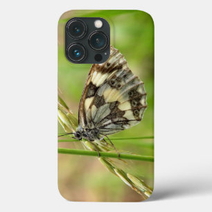 Marbled White Butterfly on Grass iPhone 13 Pro Case