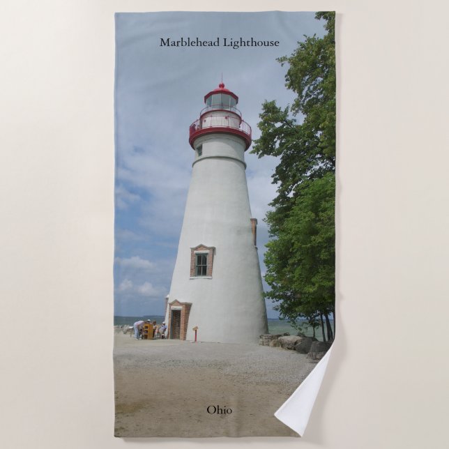 Marblehead Lighthouse beach towel (Front)