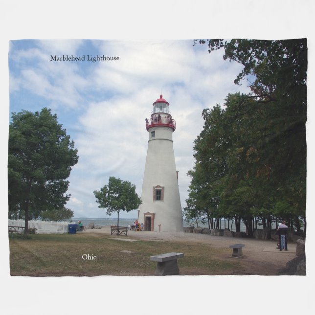 Marblehead Lighthouse blanket (Front (Horizontal))