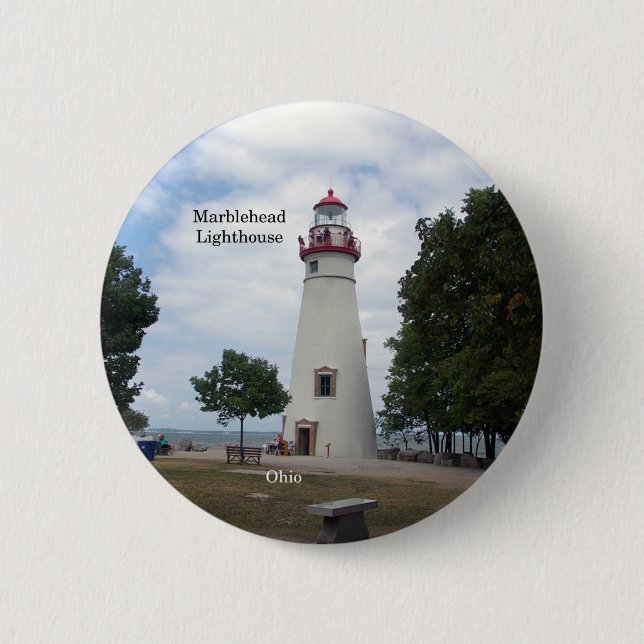 Marblehead Lighthouse button (Front)