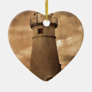 Marblehead Lighthouse Ceramic Tree Decoration