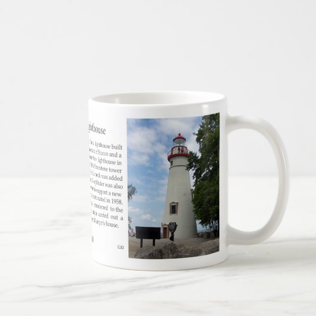 Marblehead Lighthouse history mug (Right)