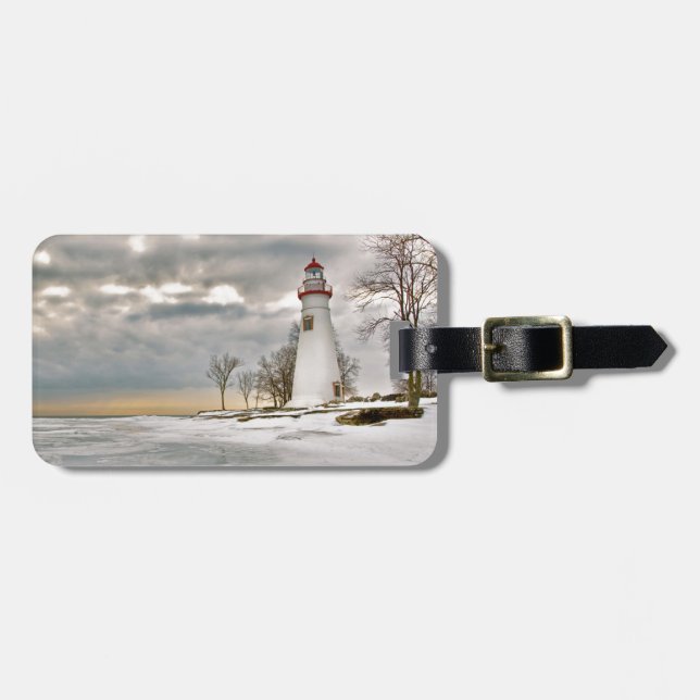 Marblehead Lighthouse Luggage Tag (Front Horizontal)