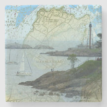 Marblehead Massachusetts harbour with sailboats