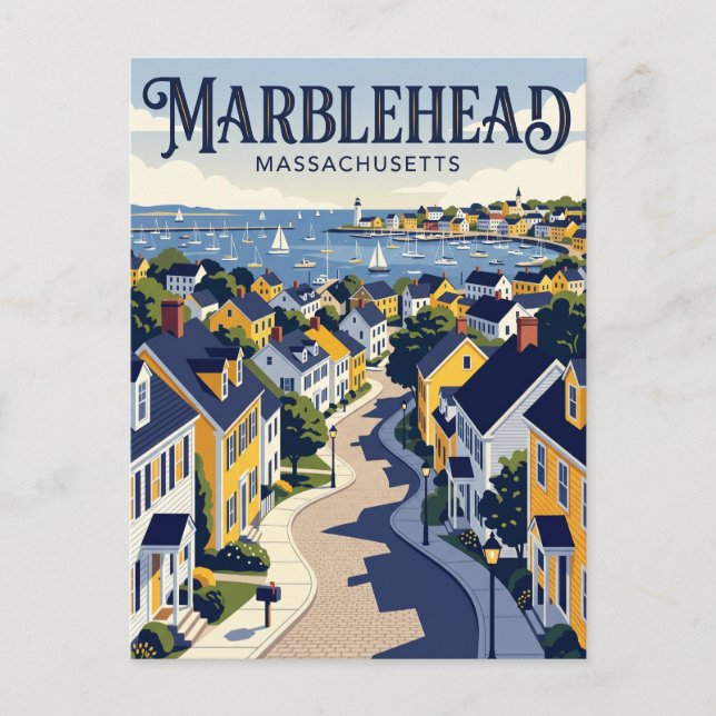 Marblehead USA Postcard (Front)