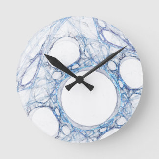 MarbleIce Abstract Art Wall Clock