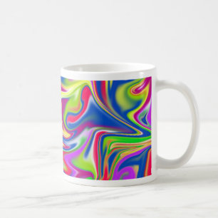 Marbleised Candy Liquid,_ Coffee Mug