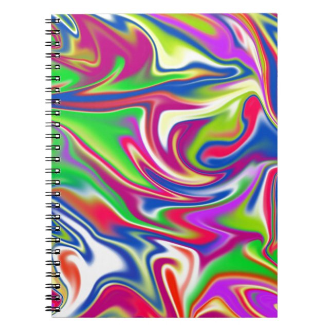 Marbleised Candy Liquid,_ Notebook (Front)
