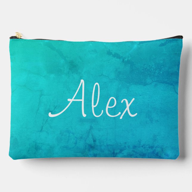Marbleous Madero Alluring Aqua Accessory Pouch (Front)