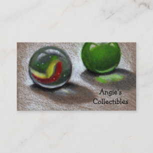 MARBLES: ART: REALISM BUSINESS CARD: COLLECTIBLES CARD
