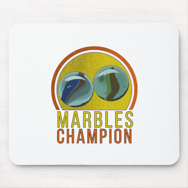Marbles Champion Mouse Mat (Front)