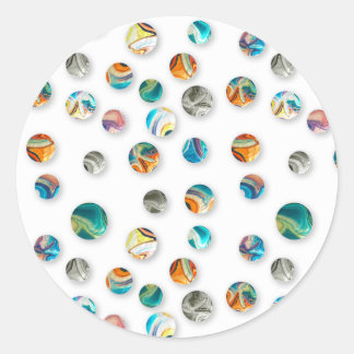 Marbles Classic Round Sticker