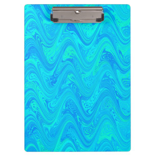 Marbling Blue Green Pattern Clipboard