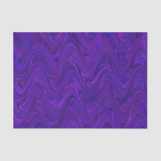 Marbling Purple Pink Pattern Tissue Paper (Front)