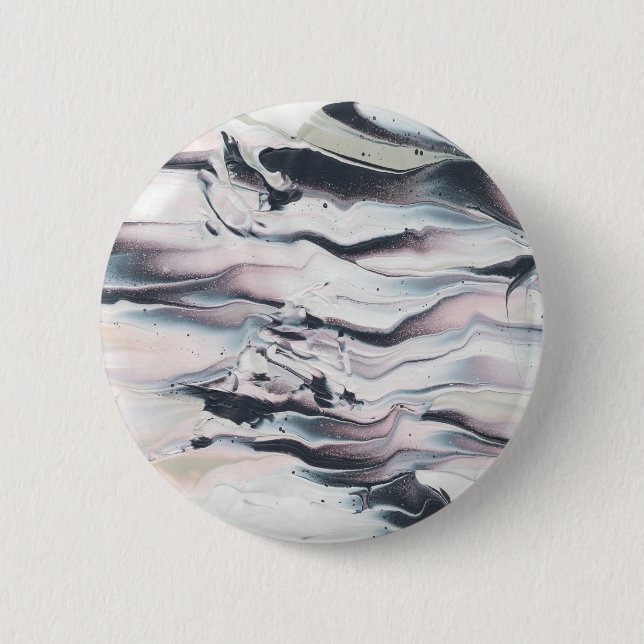 Marbling V Crop 6 Cm Round Badge (Front)