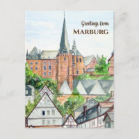 Marburg Altstadt Germany Townscape Painting